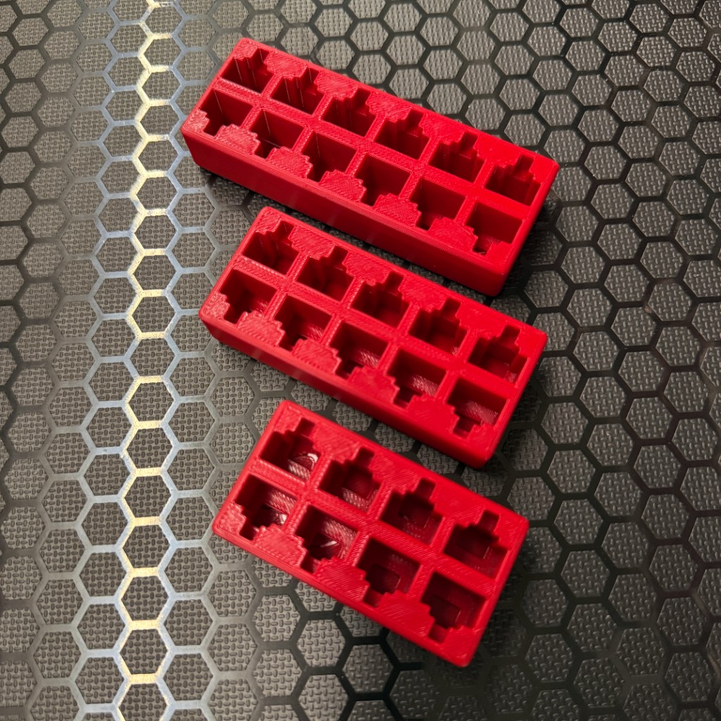 Data Loom RJ45 protector trays in multiple slot sizes